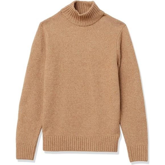 Essentials Men's Long-Sleeve Soft Touch Turtleneck Sweater - Picture 2 of 4